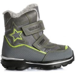 D-D-Step Zimowe Buty Chłopięce Z Gwiazdą 27 Szary. Szare buty chłopięce sportowe marki D-D-Step, z futra, na rzepy. Za 200,00 zł.