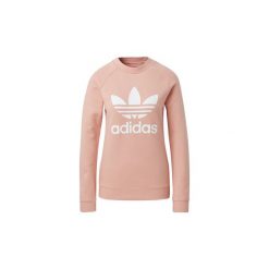 Bluzy adidas Bluza z zaokrąglonym dekoltem Trefoil. Różowe bluzy damskie Adidas, bez wzorów, bez rękawów, bez kaptura. Za 99,50 zł.