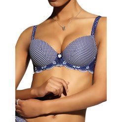 Biustonosze bardotka: Biustonosz brassiere w kolorze granatowym