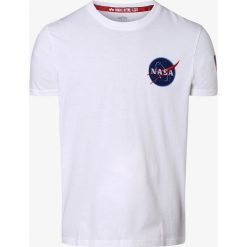 Alpha Industries - T-shirt męski, biały. Białe t-shirty męskie Alpha Industries, m, z nadrukiem, bez kołnierzyka. Za 159,95 zł.