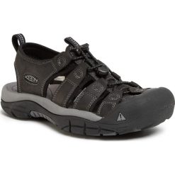 Sandały KEEN - Newport 1022247 Black/Steel Grey. Czarne klapki męskie Keen, ze skóry, bez zapięcia. W wyprzedaży za 349,00 zł.