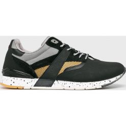 Napapijri - Buty. Czarne buty sportowe męskie marki Napapijri, ze skóry, na sznurówki. W wyprzedaży za 269,90 zł.