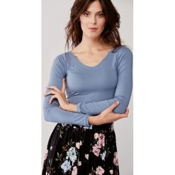 Bluzka Inzolia Tempest XXS niebieski. Niebieskie bluzki damskie Marie Zélie, s, w paski, z elastanu, bez kołnierzyka, z długim rękawem. Za 127,00 zł.
