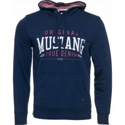 Mustang bluza męska Printed L ciemny niebieski. Niebieskie bluzy męskie Mustang, m, bez wzorów, z bawełny, klasyczne, z kapturem, bez rękawów, z kapturem. Za 292,00 zł.