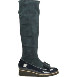 Kozaki - 1603 V-C BLU. Czarne buty zimowe damskie marki Venezia, ze skóry. Za 199,00 zł.