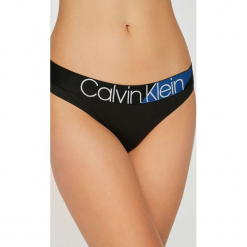 Calvin Klein Underwear - Stringi. Pomarańczowe stringi Calvin Klein Underwear, l, z bawełny. Za 99,90 zł.
