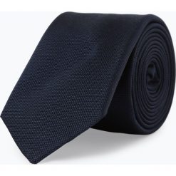 Finshley & Harding London - Krawat jedwabny męski ze spinką, niebieski. Niebieskie krawaty męskie Finshley & Harding London, bez wzorów, z jedwabiu, eleganckie. Za 149,95 zł.