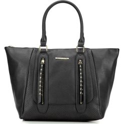Torebka damska 87-4Y-400-1. Czarne shopper bag damskie Wittchen, w paski, zdobione. Za 319,00 zł.