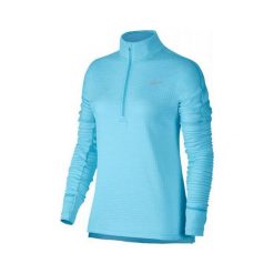 Nike W NK THRMA SPHR ELMNT TOP HZ, 10 | URUCHOMIENIE | KOBIETY | TOP Z DŁUGIM RĘKAWEM | POLARYZOWANY NIEBIESKI / HTR | XL. Niebieskie topy damskie Nike, xl, bez wzorów, z długim rękawem, do biegania. W wyprzedaży za 252,18 zł.