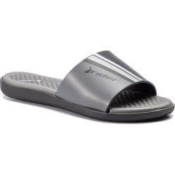 Klapki RIDER - Splash Fem 82611 Black/Grey 22534. Czarne klapki damskie Rider, bez wzorów, z tworzywa sztucznego, bez obcasa. W wyprzedaży za 89,00 zł.