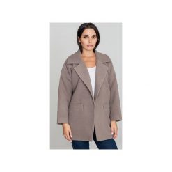Płaszcz m590 mocca. Brązowe płaszcze damskie pastelowe FIGL, na jesień, m. Za 239,00 zł.