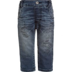 Timberland Jeansy Straight Leg darkblue denim. Niebieskie spodnie chłopięce marki Timberland. W wyprzedaży za 161,85 zł.