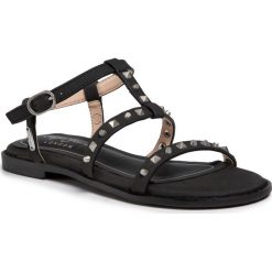 Sandały PEPE JEANS - Elsa Studs PGS90143 Black 999. Czarne klapki damskie Pepe Jeans, z jeansu, bez zapięcia. Za 259,00 zł.