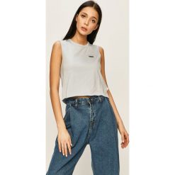 Vans - Top. Niebieskie topy damskie Vans, s, bez wzorów, z bawełny, casualowe, z okrągłym kołnierzem. Za 129,90 zł.