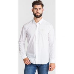KOSZULA Versace Jeans Couture. Białe koszule męskie m, z nadrukiem, z elastanu. Za 373,45 zł.