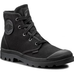 Trapery PALLADIUM - Pampa HI 92352060 Black/Black. Czarne trapery damskie Palladium, na co dzień, z tworzywa sztucznego, bez obcasa, na sznurówki. W wyprzedaży za 199,00 zł.