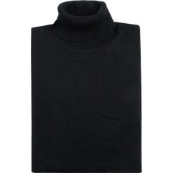 Sweter RUFO SWC000026. Czarne swetry męskie Giacomo Conti, m, bez wzorów, z wełny, eleganckie, z golfem, bez kaptura. Za 229,00 zł.
