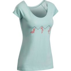 Koszulka wspinaczkowa damska. Zielone koszulki damskie SIMOND, xs, bez wzorów, z elastanu, eleganckie, bez kołnierzyka. Za 44,99 zł.