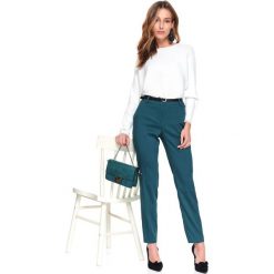 Sweter długi rękaw damski luźny. Szare swetry damskie Top Secret, na wiosnę, bez wzorów, prążkowane, eleganckie, z długim rękawem, długie, bez kaptura. W wyprzedaży za 99,99 zł.