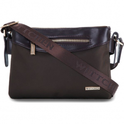 Torba 29-4L-002-4. Żółte listonoszki damskie Wittchen, w paski, z materiału. Za 139,00 zł.