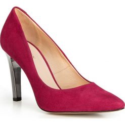 Buty damskie. Szare szpilki Wittchen, ze skóry, biznesowe. Za 439,90 zł.