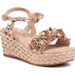 Espadryle ALMA EN PENA - V20320 Suede Sand. Brązowe espadryle damskie Alma en Pena, bez wzorów, ze skóry, bez obcasa. W wyprzedaży za 379,00 zł.