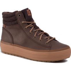 Sneakersy KEDS - High Rise Lea Wool WH55802 Java. Pomarańczowe sneakersy damskie Keds, ze skóry. Za 119,00 zł.