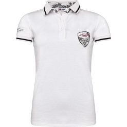 Bluzki damskie: Koszulka polo „Palms” w kolorze białym