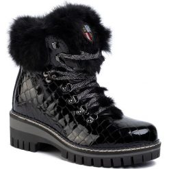 Trapery NEW ITALIA SHOES - 1915450/1 Black. Czarne trapery damskie New Italia Shoes, ze skóry, bez obcasa, bez zapięcia. W wyprzedaży za 749,00 zł.
