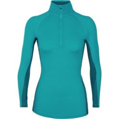 Icebreaker bluzka Wmns 200 Zone LS Half Zip, Arctic Teal/Kingfisher/Dew, M. Koszulki damskie termoaktywne Icebreaker, m, bez wzorów, z wełny, bez kołnierzyka, z długim rękawem, długie, bez kaptura, outdoorowe. W wyprzedaży za 269,00 zł.