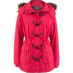 Kurtka parka z guzikami kołkami bonprix czerwony. Czerwone kurtki damskie bonprix. Za 109,99 zł.
