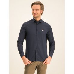 Koszula Armani Exchange 6GZCG7 ZNBJZ 1583. Niebieskie koszule męskie Armani Exchange, m, bez wzorów, z bawełny, casualowe, bez kołnierzyka, bez rękawów. W wyprzedaży za 199,00 zł.