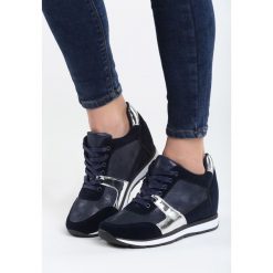 Sneakersy damskie: Niebieskie Sneakersy Heavy Dance