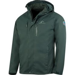 Kurtka funkcyjna 3w1 "Hverfjall" w kolorze ciemnozielonym. Zielone kurtki męskie Westfjord, s, bez wzorów, z dzianiny, bez kaptura. W wyprzedaży za 299,95 zł.