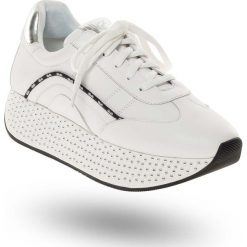 SNEAKERSY Liu Jo. Białe sneakersy damskie ze skóry. Za 521,40 zł.