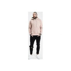 Różowa bluza męska z kapturem Pink Salt - Ortiz Outfit. Białe bluzy męskie Ortiz®, xl, z nadrukiem, z bawełny, klasyczne, z kapturem, bez rękawów, z kapturem. Za 289,00 zł.