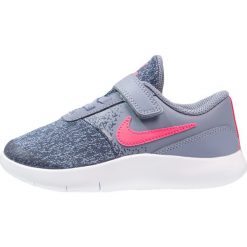 Nike Performance FLEX CONTACT Obuwie do biegania treningowe dark sky blue/racer pink/thunder blue/white. Szare buty do biegania damskie marki Nike Performance, z materiału. W wyprzedaży za 135,20 zł.