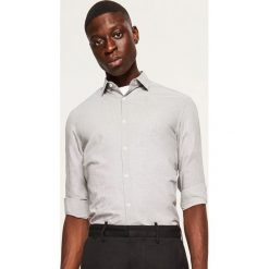 Koszula slim fit - Brązowy. Pomarańczowe koszule męskie slim marki Reserved, s. Za 69,99 zł.