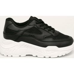Answear - Buty. Czarne buty sportowe damskie ANSWEAR, bez wzorów, z materiału, sportowe. W wyprzedaży za 79,90 zł.