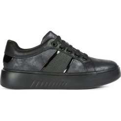 Geox - Buty. Czarne buty sportowe damskie Geox, bez wzorów, z gumy, sportowe. Za 349,90 zł.