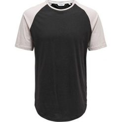 ONLY&SONS Koszulka męska Logan Raglan Long y Tee Black (rozmiar M). Czarne koszulki męskie Only&Sons, m, bez wzorów, z kontrastowym kołnierzykiem, bez rękawów. W wyprzedaży za 34,00 zł.