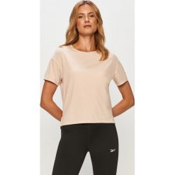 Reebok - T-shirt. Topy damskie Reebok, s, bez wzorów, z poliesteru, z krótkim rękawem. Za 79,90 zł.