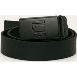 G-Star Raw - Pasek skórzany. Czarne paski męskie G-Star RAW, w paski, ze skóry, retro. Za 249,90 zł.