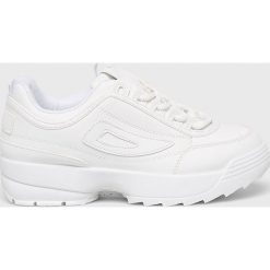 Answear - Buty. Białe buty sportowe damskie ANSWEAR, bez wzorów, ze skóry, sportowe. W wyprzedaży za 79,90 zł.