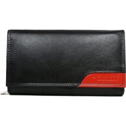 Portfel damski skórzany Cavaldi RD-07-CMN czarny - CZARNY Z CZERWONYM. Czerwone portfele damskie 4U Cavaldi, bez wzorów, ze skóry. Za 54,99 zł.