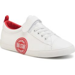 Sneakersy BIG STAR - FF274478 White/Red. Białe półbuty dziewczęce BIG STAR, na rzepy. Za 129,00 zł.