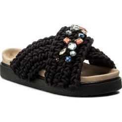 Klapki damskie: Klapki INUIKII – Woven Stones 4010 Black
