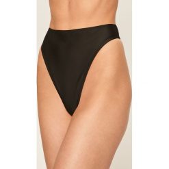 Answear - Figi kąpielowe. Czarne stroje kąpielowe damskie ANSWEAR, s, bez wzorów, z elastanu. Za 59,90 zł.