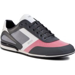 Sneakersy BOSS - Saturn 50428234 10225762 01 Open Red 640. Szare sneakersy męskie Boss, bez zapięcia. W wyprzedaży za 599,00 zł.