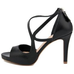Eye Sandały Damskie 38 Czarne. Czarne sandały damskie Eye, bez wzorów, bez obcasa, bez zapięcia. Za 299,00 zł.